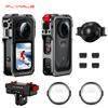 Flymile X6 Клетка Металлический Защитный Кейс для Insta360 X6 Аксессуары Камера Алюминиевый Сплав Рамка Клетка с Силиконовой Крышкой для Объектива