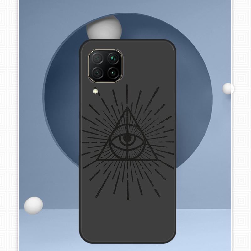 Чехол Illuminati Eye Occult Pyramid для Huawei Nova Y91 Y60 Y70 Y72 Y90 Y61 12s 12i 11i 8i 10 9 SE P20 P40 Lite P30 P60 Pro
