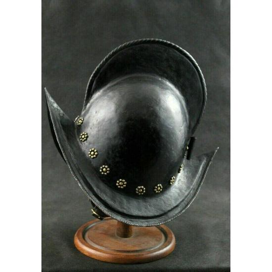 Halloween Hammered 18 Gauge Steel Medieval Morion Spanish Helmet