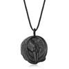 Crow Obsidian Power Stone Pendant Necklace Unisex