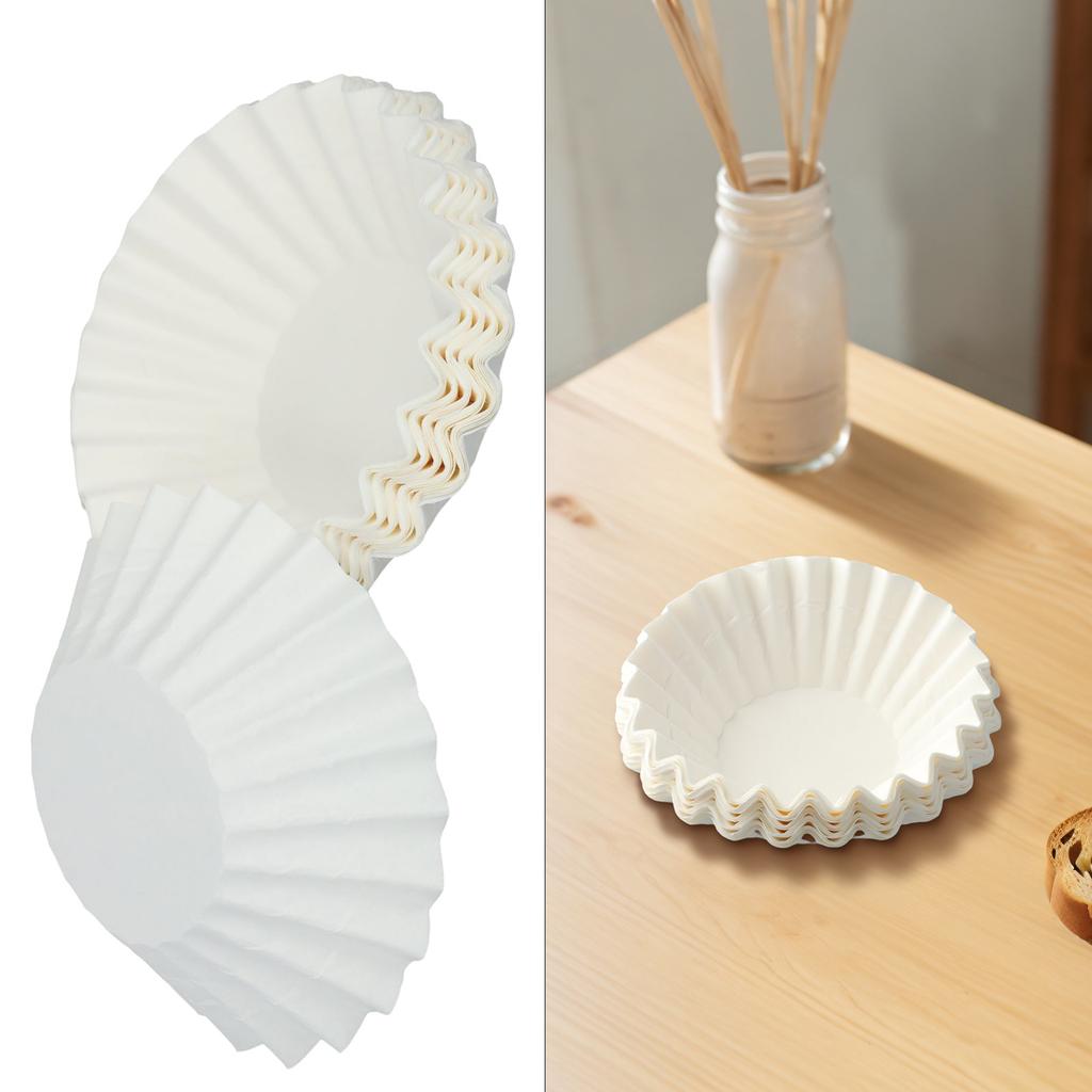 Высококачественная пищевая фильтровальная бумага Кофейные бумажные фильтры 2.0 Большой кофейный фильтр Кофемашина Одноразовые бумажные фильтры Белый