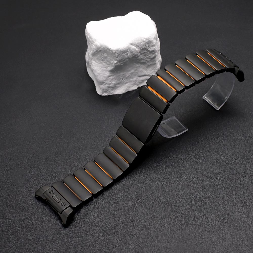 Титановый ремешок без зазоров для Samsung Galaxy Watch Ultra 2025 2024 Резиновый ремешок для GALAXY WATCH ULTRA 47 мм Металлический браслет Ремешок для часов