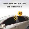 2 PCS Universal Car Sunshade Window 10 Magnetic Suction Heat Insulation Cloth Cover Side Sunshade Accessories for Vehicle Window