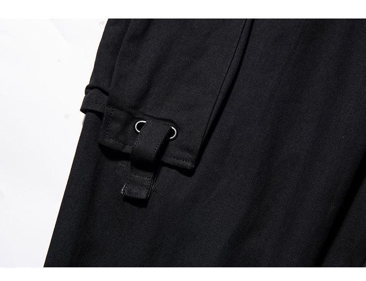 Men's Trendy Hip-Hop Overalls - Autumn/Winter Loose-Fit Harem Cargo Pants