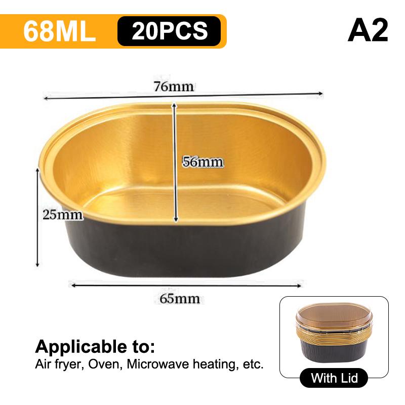 Фольгированные формочки для кексов, термостойкие алюминиевые формы для выпечки с крышками, круглые формы для выпечки с крышками, кухонный свадебный атрибут для вечеринки по случаю дня рождения