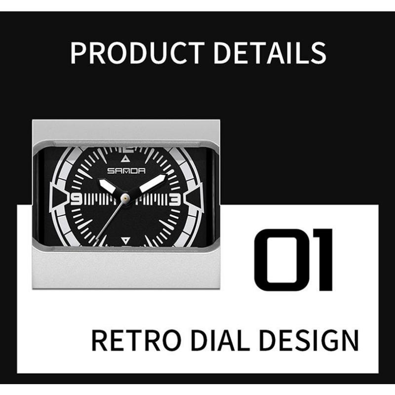 SANDA Fashion Cool Watch For Men Creative Style Alien Design Waterproof Quartz Watches Male Sports Wristwatch