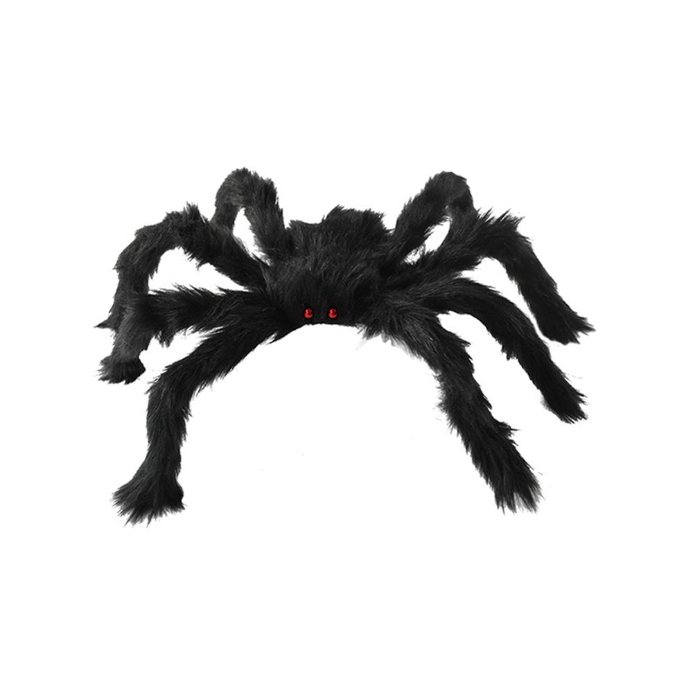 DIY Ornament Horror Giant Spider Black Plush Spider Artificial Spider Haunted House Decor