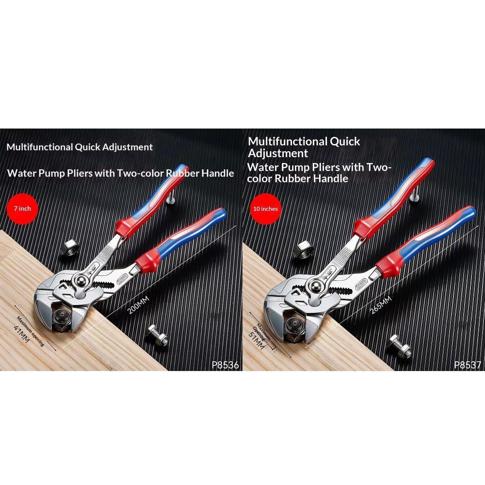 Adjustable Clamp Water Pump Pliers Eagle Beak Design Large Opening Pipe Clamp Household Repair