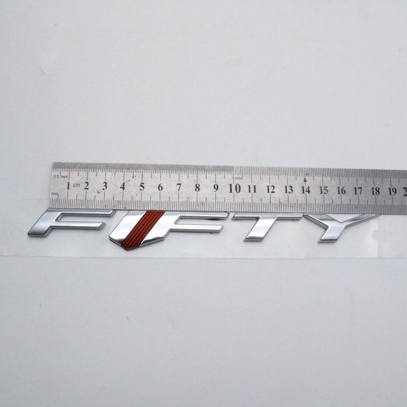 FIFTY автомобильная эмблема наклейка задний багажник крыло паспортная табличка авто значок наклейка
