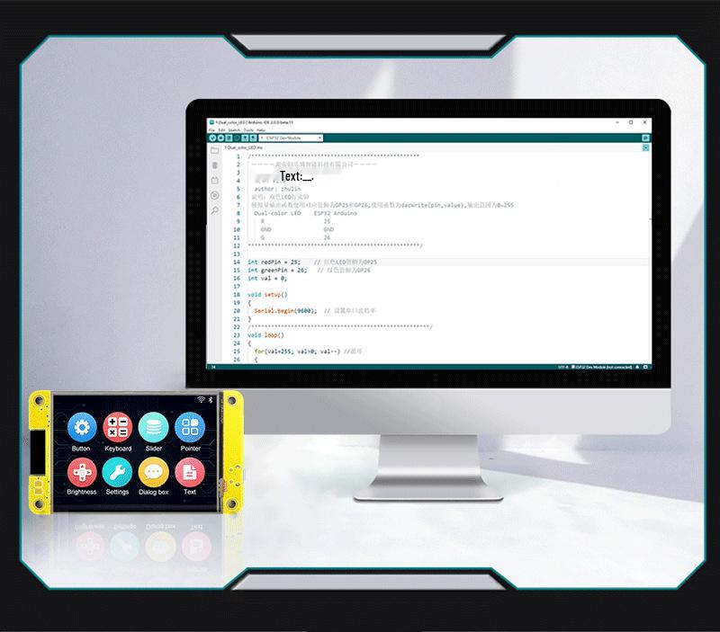 2.8" Touchscreen ESP32 Dev Board with WiFi & Bluetooth, 240x320 LCD, LVGL Compatible