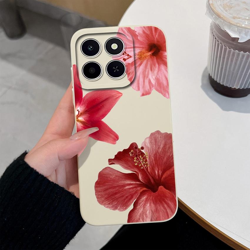 Чехол для телефона Honor X6c X6d X5a X5c X6a X7a X8d X9d X8c X7 X8 X6 Красивые Цветочные Узоры Легкий Мягкий Силиконовый Чехол Для Honor Защитный Корпус