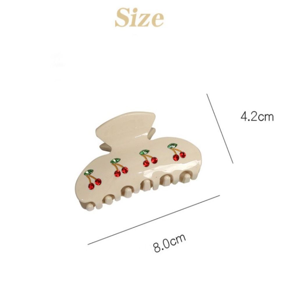 Сладкая вишня сверкающий бриллиант зажим зажим высококачественные украшения для волос модная заколка для хвоста акула зажим для волос когти