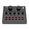 Звуковая карта V8 USB DJ-оборудование Звуковые карты Аудиомикшер Для телефона Компьютера ПК Веб-трансляции Live Внешняя Запись Караоке