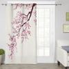 Японский стиль Сакура современные оконные шторы для гостиной, спальни, кухонные шторы, шторы