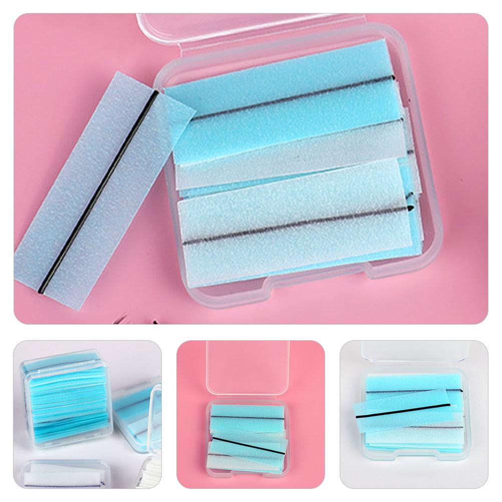 2 Boxes Self-Adhesive Strips for False Eyelashes Lash Glue Replacement Strips Clean Precise Application Fill Gaps Extend Wear