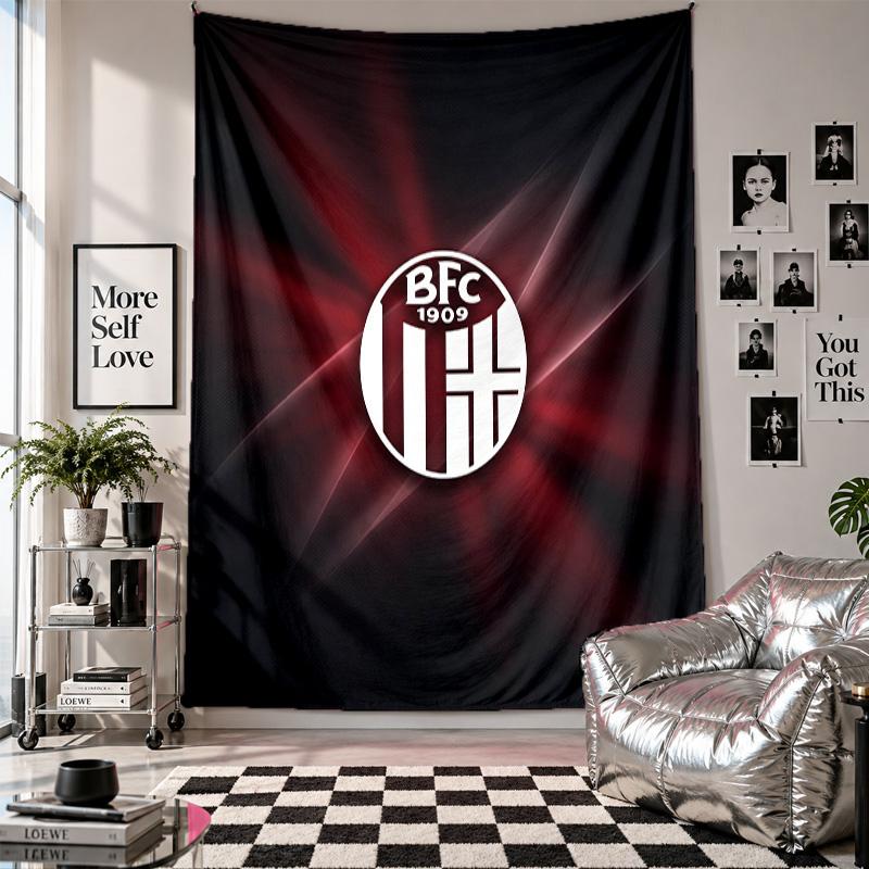 Bologna FC Wall Tapestry Home Decor Wall Hanging Cloth for Bedroom Living Room Background