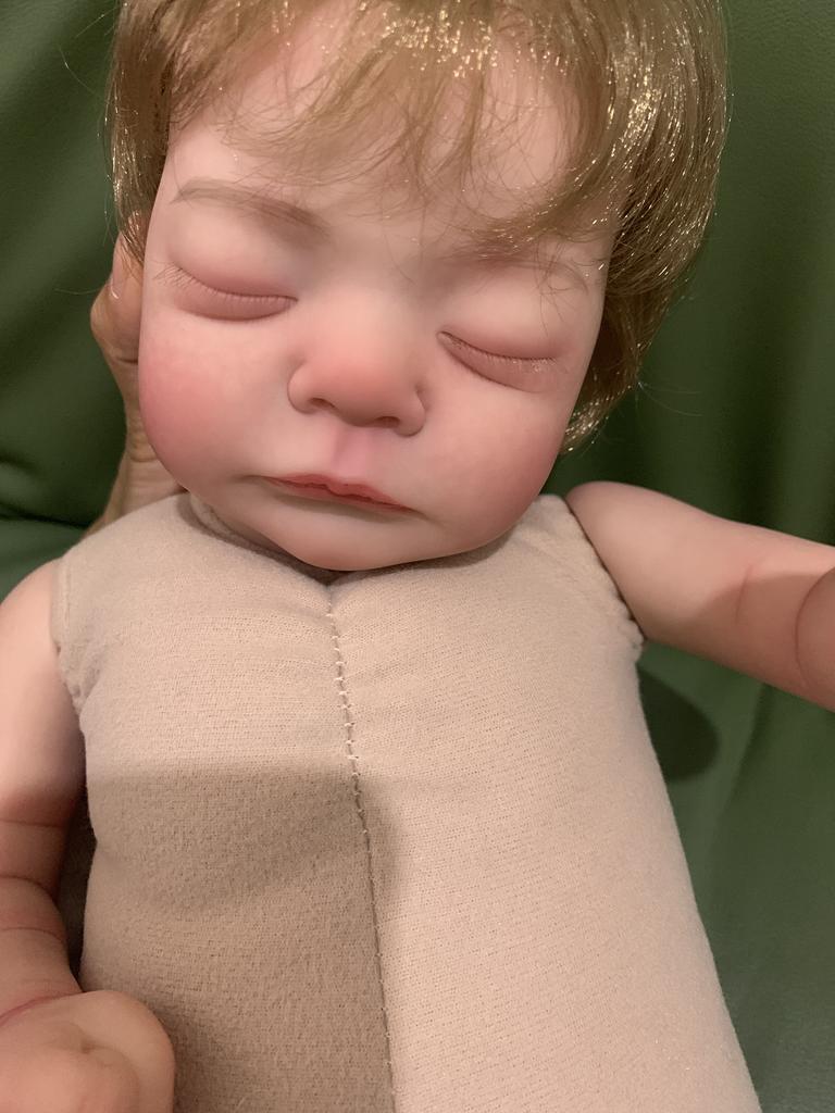 47CM 3D-Paint Skin Visible Veins Soft Silicone Cloth Body Reborn Boy Baby Doll Toy For Girl Like Real Sleeping Alive Boneca