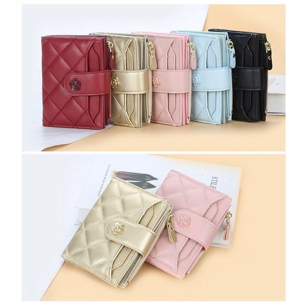 Стеганый велосипедный кошелек с цветочной пуговицей Legend C