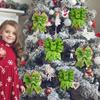Ribbon Christmas Ribbon Green Furry Christmas  Ribbon Holiday Decoration Random