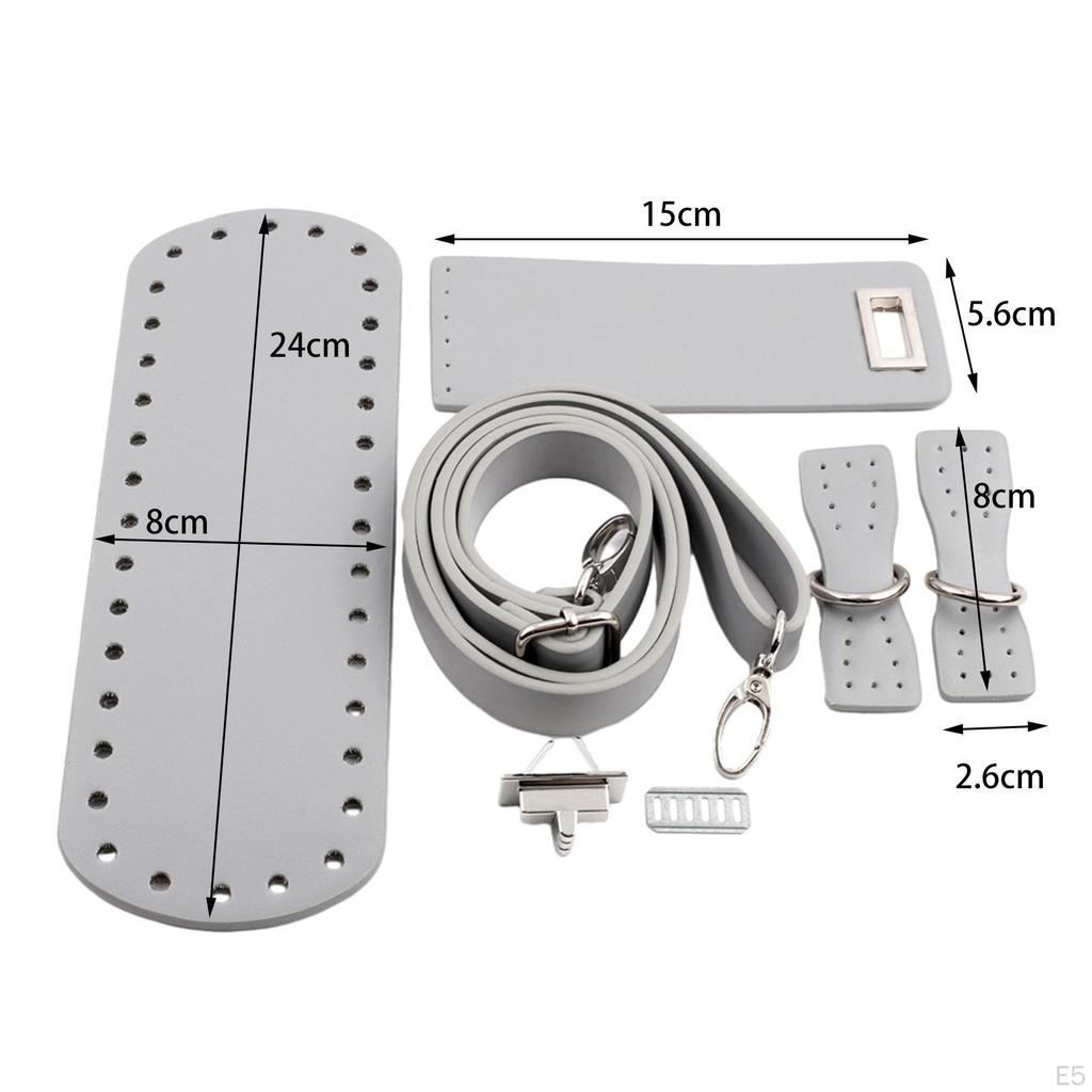 Дно сумки для вязания крючком Регулируемый плечевой ремень из тканой искусственной кожи Набор «сделай сам»