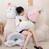 Unicorn Pumpkin Rainbow Pillow Plush Toy Back Cushion Bedroom Decoration Gift