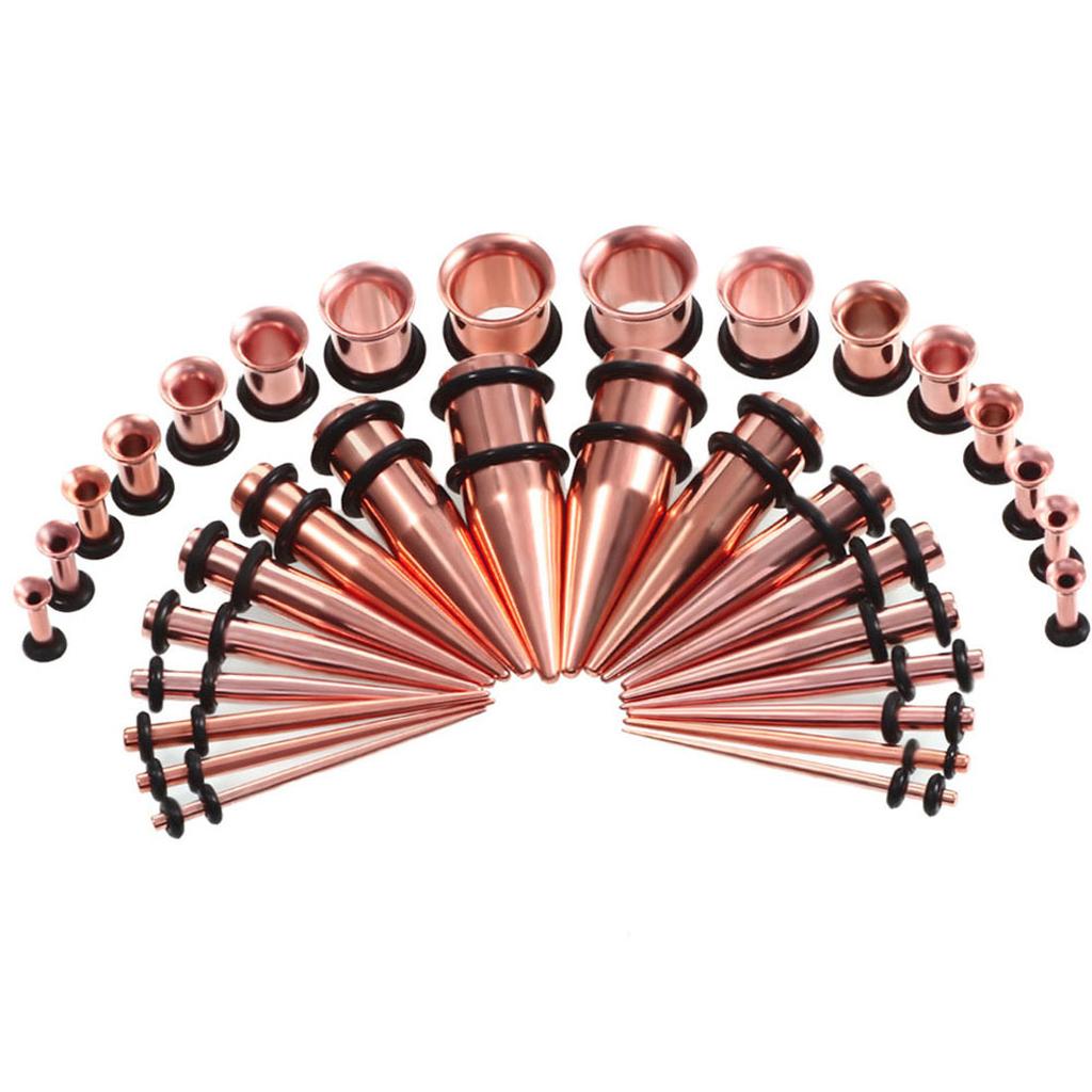 36 Pieces of Stainless Steel Taper Ear Expansion Set Puncture Jewelry
