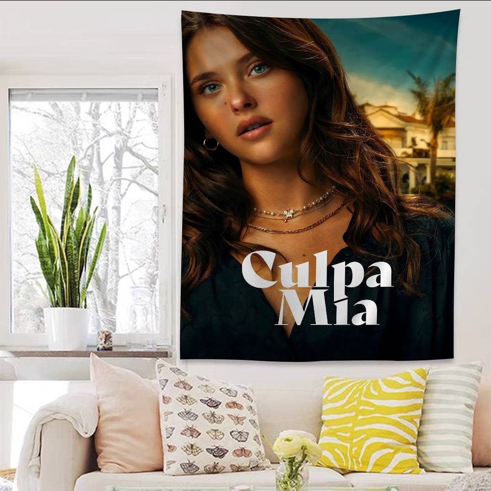 Моя вина Culpa Mia 2023 Фильм Аниме Гобелен Хиппи Цветок Настенные Ковры Декор Комнаты в Общежитии Дешевый Хиппи Настенное Украшение