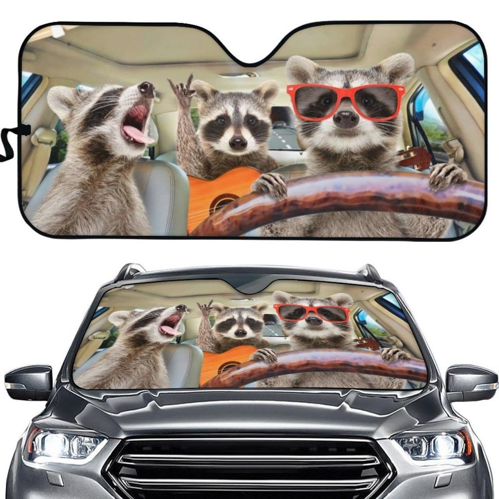Summer Hot Car Sunshade Funny Cartoon Big Eye Pattern Custom One Piece