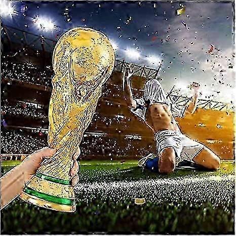 Official World Cup Trophy Replica - 27/36cm Resin Football Trophy for Fans and Collectors