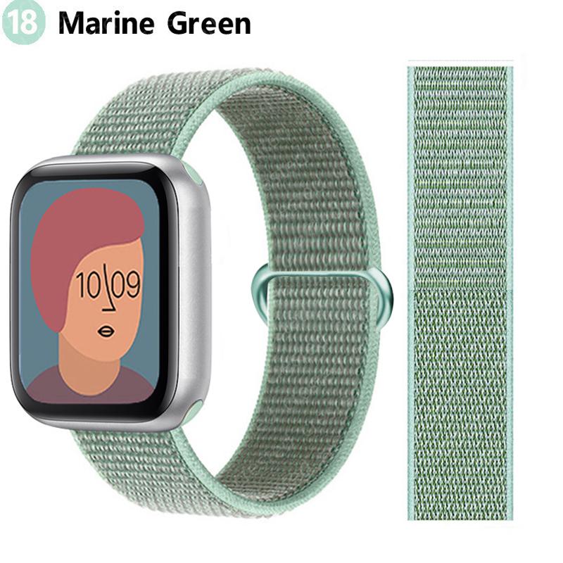 2 шт. Ремешки Для Apple Watch Band 44 мм 40 мм 45 мм 46 мм 42 мм 49 мм 41 мм Нейлоновый петлевой браслет iwatch Серия 10 9 8 7 6 5 3 se ultra 2