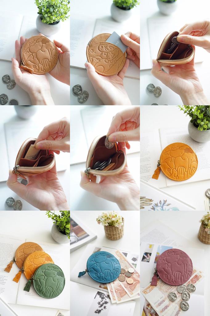 Coin Case Genuine Leather Lavender [Dakota] Women's DA-30196-64