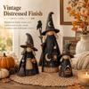 3pcs 2D Flat Halloween Decoration Set Scarecrow Sculpture Halloween Witch Ornaments  Autumn