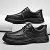 Fashion Vintage Style Genuine Leather Oxford Shoes for Men Fashion Designer Soft-soled Casual Shoes Non-Slip Business Driving Sneakers
