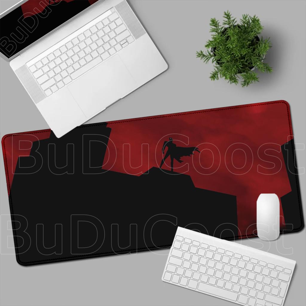 B-Batman Mouse Pad HD Large Gaming Non-slip Rubber Keyboard Desk Mat Office Laptop Computer Pc Gamer Cabinet Mousepad Xxl Carpet