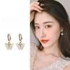 Butterfly Earrings French Celebrity Style Silver Temperament Elegant Simple Ins Style Versatile Earrings