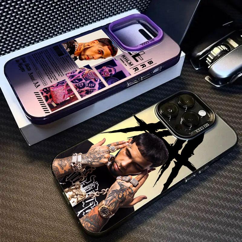Hot Hip-hop Rapper Anuel AA Frosted Case for iPhone 17 Air 16 E 15 14 Plus 13 12 Mini 11 Pro Max Acrylic Sheet Silicone Cover