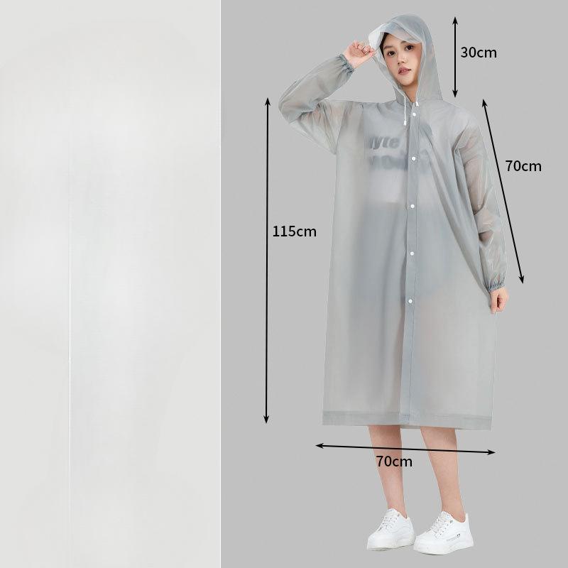 Длинный дождевик, дождевик на все тело, одноразовый, толстый, верхняя одежда для взрослых, дождевик на одного человека, портативный для использования на открытом воздухе