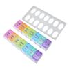 Органайзер для таблеток 14 сеток, несколько цветов, большая емкость, отдельные легкие портативные таблетки