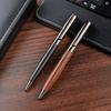 Металлическая ручка с текстурой под дерево Signature Pen Ручка-шар из палисандра Нейтральная ручка из черного дерева Подарочная Рекламная ручка Печать