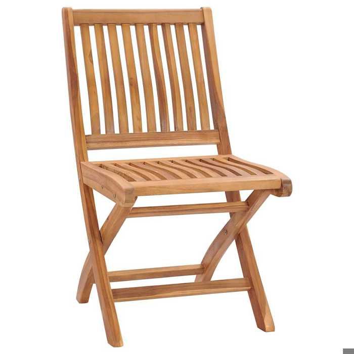 Maison Exclusive - Chaises pliables de jardin avec coussins lot de 8 Teck solide
