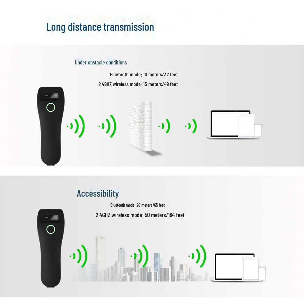Компактный беспроводной Bluetooth-сканер 2D-штрихкодов от Yuanzhong Shentong Tiantian Yunda
