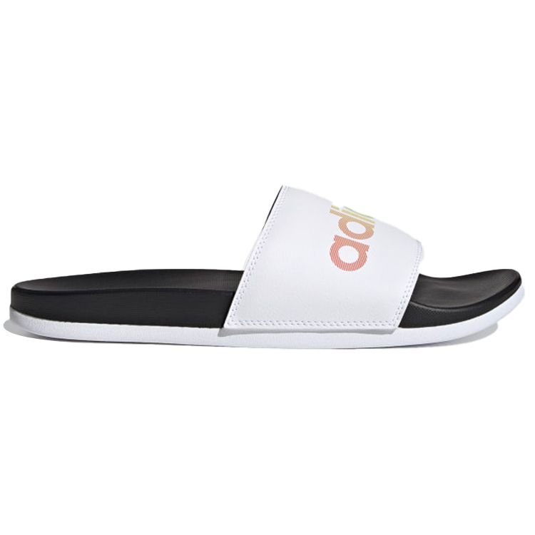adidas Кроссовки Adilette Comfort Slide White Multi Unisex Core-Black Cloud-White H02488