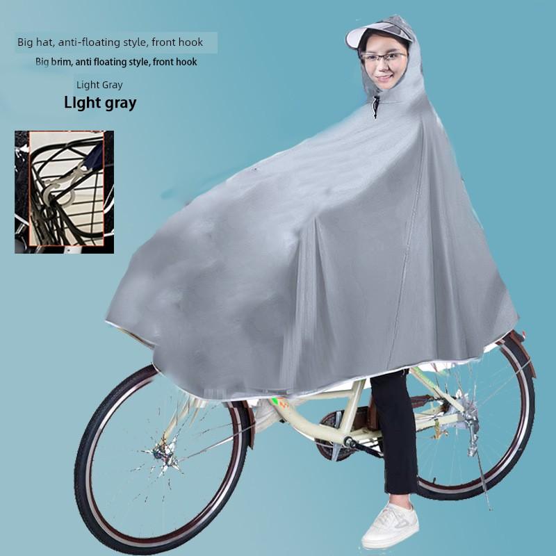 Extra Large and Thickened Bicycle-Specific Rain Poncho, Made of High-Quality and Durable Oxford Cloth, Suitable for Middle School Students, Raincoat