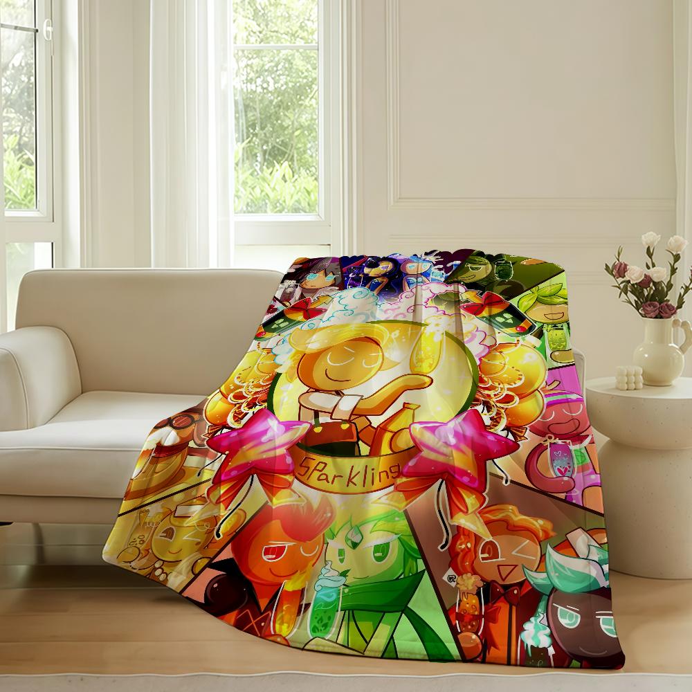 Classic Game C-Cookie Run-Kingdom Blanket Warm Soft Suitable For Bedroom Sofa Bed Living Room Office Travel Camping Gifts