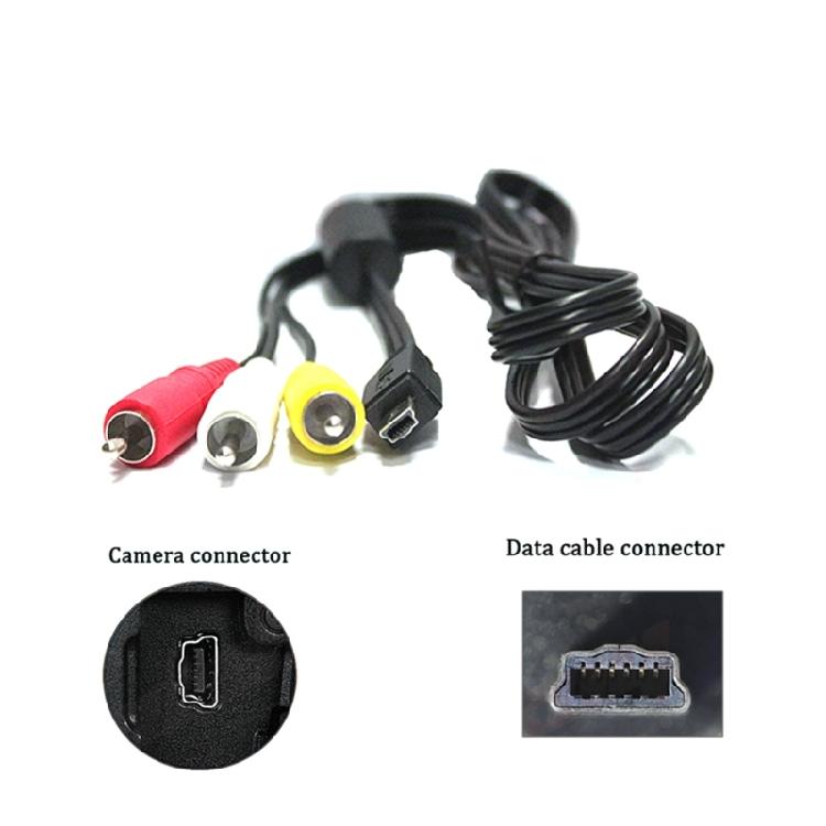 Мини USB на 3 RCA Кабель для EOS 1D, 1D X, Камер Передача Аудио Видео