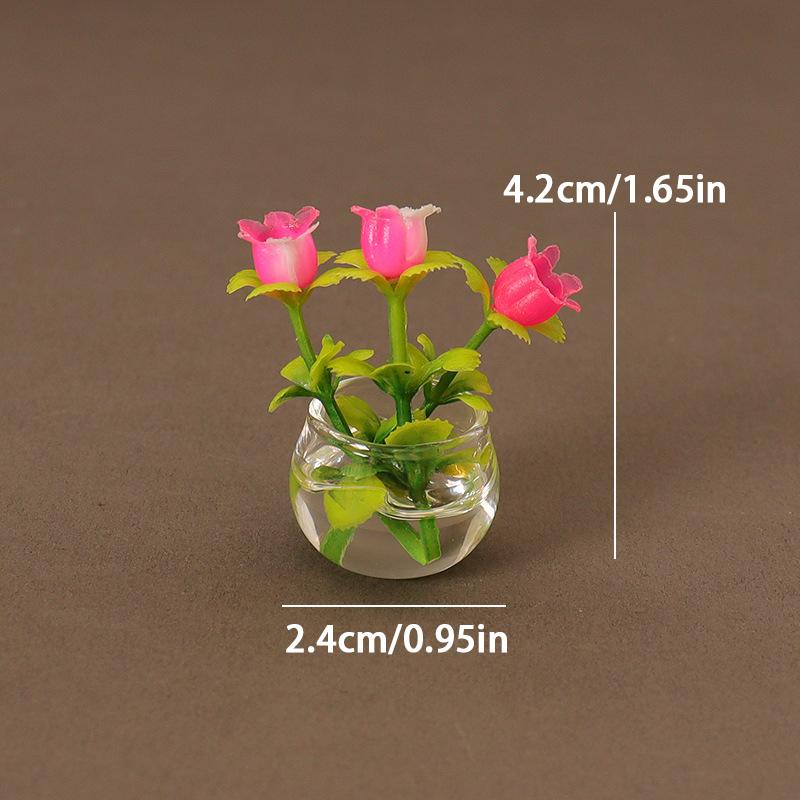 1/12 кукольный домик имитация вазы для цветов кукольный домик миниатюрный горшечный декор кукольный домик украшения для дома аксессуары