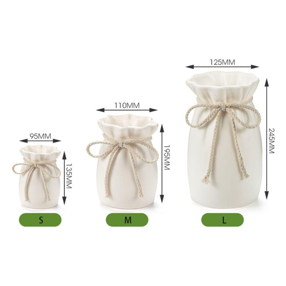 Белая ваза для цветов с дизайном банта, настольный декор, украшение, современное искусство, скандинавская декоративная ваза, сад