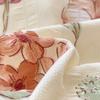 Комплект постельного белья с цветами и наволочкой, простыня, односпальная кровать, комплект постельного белья из стираного хлопка, пододеяльник, двуспальная кровать размера Queen/King
