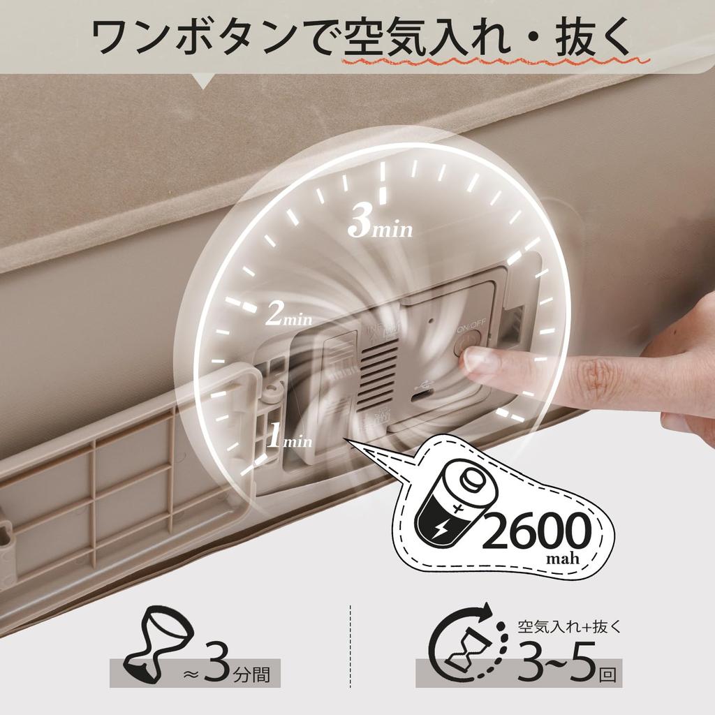 Kotesoto Air Double Air Electric Air Air Camping Electric Air Air For For Home Disaster For Грузоподъемность 198 см x 125 см x 25 см 300 кг Кровать, Размер, Кровать,