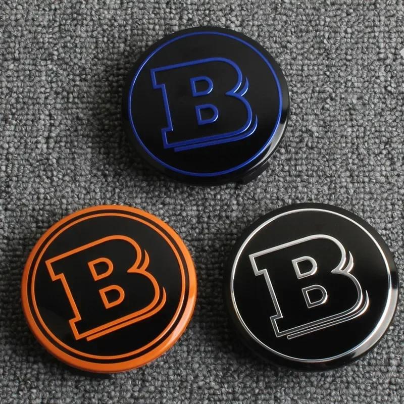 4Pcs 75mm Brabus Logo Car Emblem Wheel Center Hub Cap Accessories AMG Apple For Mercedes Benz W204 GLA GLC CLA W205 W203 W206